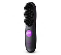 Alisadora Inalámbrica, Plancha de Suavizar Portátil de Viaje, Negro | Cepillo alisador portátil inalámbrico, alisador de pelo recargable USB, peine alisador para todo tipo de cabello