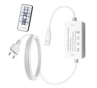 ALITOVE Controlador LED AC 220 V-230 V solo para tiras LED COB monocromáticas, adaptador de enchufe directo AC con mando a distancia por infrarrojos, compatible con B0CD2CG71W B0CD2C2T22 B0CD2DDJXL
