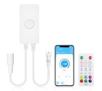 ALITOVE WS2812B Controller WS2811 - Controlador LED Bluetooth direccionable SP648E con mando a distancia RF de 2,4 G para WS2813 SK6812 SM16703 RGBIC LED tiras de luz píxel DC5 V-24 V DIY efectos de