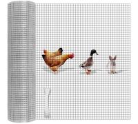 Alitree Malla De Alambre Galvanizado, Malla Fina 6MM 40CM x 7M Rollo De Malla, Malla Metalica Fina for Malla Gallinero Aviarios Conejos Jardín Bancales Elevados, Protección Roedores Cercado Animales