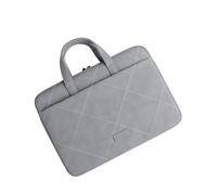 Aliuciku Bolsa para Portátil De 13,3 14 15,6 Pulgadas, Maletín con Asa Funda Protectora Impermeable Maletín De Computadora (Color : Grey-A, Size : 14-15 Inch)