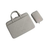 Aliuciku Bolsa para Portátil De 13,3 14 15,6 Pulgadas, Maletín con Asa Funda Protectora Impermeable Maletín De Computadora (Color : Lightgrey-B, Size : 14-15 Inch)