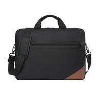 Aliuciku Bolsa para Portátil De 15,6 Pulgadas, Maletín Bandoleras De Hombro De Viaje con Correa Ajustable (Color : Black, Size : 15.6 Inch)