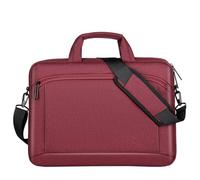 Aliuciku Bolso De Computadora Portátil, Bolsa De Mensajero De Hombro Bolso De Viaje Impermeable Y Ligero, Correa Ajustable Y Desmontable (Color : Darkred, Size : 15-Inch)
