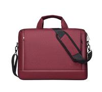 Aliuciku Bolso para Ordenador Portátil De 13, 14 Y 15 Pulgadas, Funda para Portátil con Correa para El Hombro Funda para Maletín para Ordenador (Color : Darkred, Size : 15 Inch)
