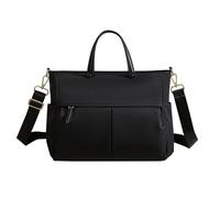 Aliuciku Funda Portátil De 14 Pulgadas con Correa Ajustable para Mujer Bolsa De Transporte para Ordenador Maletín De Protección para Portátiles (Size : Black)