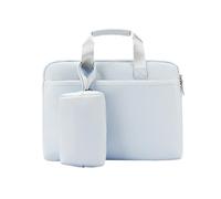 Aliuciku Maletin Portatil 13,3 14 15,6 Pulgadas, Resistente Al Agua Maletín Mano Bolso Funda para Portátiles (Color : Lightblue-B, Size : 15.6 Inch)