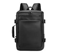 Aliuciku Mochila para Equipos Portátiles Casual Maletas De Viaje Bolsa del Ordenador Portátil Maleta Mochila para Equipaje De Mano (Size : Black)