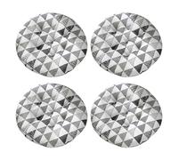 Aliuciku Pack 4 Cojines para Silla, Grueso Tatami Cojín de Silla Redondo para el Hogar Oficina Comedor(B-19,30x30cm)