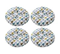 Aliuciku Pack 4 Cojines para Silla, Grueso Tatami Cojín de Silla Redondo para el Hogar Oficina Comedor(B-15,30x30cm)