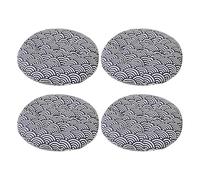 Aliuciku Pack 4 Cojines para Silla, Grueso Tatami Cojín de Silla Redondo para el Hogar Oficina Comedor(B-7,50x50cm)