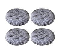 Aliuciku Pack 4 Cojines para Silla, Grueso Tatami Cojín de Silla Redondo para el Hogar Oficina Comedor(B-6,40x40cm)