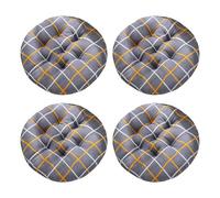 Aliuciku Pack 4 Cojines para Silla, Grueso Tatami Cojín de Silla Redondo para el Hogar Oficina Comedor(B-17,30x30cm)