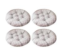 Aliuciku Pack 4 Cojines para Silla, Grueso Tatami Cojín de Silla Redondo para el Hogar Oficina Comedor(B-3,30x30cm)