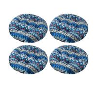 Aliuciku Pack 4 Cojines para Silla, Grueso Tatami Cojín de Silla Redondo para el Hogar Oficina Comedor(B-4,50x50cm)