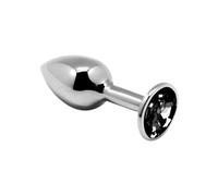 ALIVE - ANAL PLEASURE MINI PLUG METAL NEGRO TALLA L