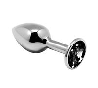 Alive Anal Pleasure Mini Plug Metal Negro Talla M 1ud