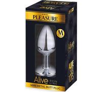 Alive Anal Pleasure Mini Plug Metal Rosa Talla M 1ud