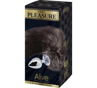 ALIVE - ANAL PLEASURE PLUG METAL COLA DE ZORRO TALLA L