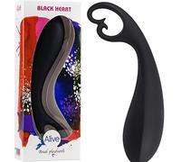 Alive Black Heart Masajeador Anal 15cm 1ud