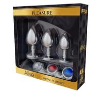 Alive - anal pleasure kit 3 plug metal