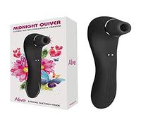 ALIVE MIDNIGHT QUIVER CLITORAL SUCTION & VIBRATION BLACK