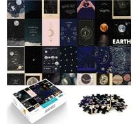 Alivia el estrés Vacaciones en casa Matar el Tiempo Ilustración de Mosaico astronómico Rompecabezas para Adolescentes de 1000 Piezas 50x75cm decoración de Pared