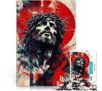 Alivia el estrés Vacaciones en casa Matar el Tiempo Jesús Cristo Rompecabezas de 1000 Piezas para Adolescentes 38x52cm Una Obra de Arte para Mayores de 14 años