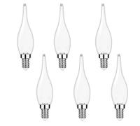 ALIVIM 6 Piezas E14 220V 25W 40W Vela Filamento Bombilla Decorativa Habitación Noche Luz Candelabro Araña,25Watts