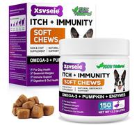 Alivio de la Alergia del Perro, Dog Allergy Relief Treats, Snacks Antialérgicos para Perros, Alivia la Picazón, el lamido, el Rascado y la Depilación, Refuerza la Inmunidad, Alergia e Inmunidad Perros