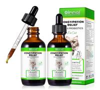 Alivio del Estreñimiento para Gatos, Promueve La Salud Intestinal, Alivio Suave del Estreñimiento para Gatos, Mejora La Calidad De Las Heces, Apoya La Salud Digestiva, con 6 Probioticos 60Ml (2)