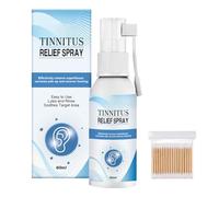 Alivio del Tinnitus de Oído,El Spray para Tinnitus Alivia,Gotas Aliviar el Tinnitus,Solución para El Cuidado de Los Oídos 60ml,Con 100 Hisopos de Algodón