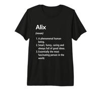 Alix Definición de Nombre Diccionario Divertido Camiseta Premium