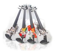 Aliyes 2018 A mano violín acústico 4 4 tamaño completo Kit Premium madera maciza violín con caso, arco, colofonia, strings-kit, NHS-3003