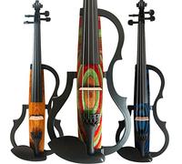 Aliyes hecho a mano profesional Silencioso violín eléctrico 44 tamaño completo profesional madera maciza estudiante de violín para principiantes Kit de violín Cuerdas, soporte de hombro, resina,