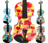 Aliyes Premium hecha a mano violín acústico 4 4 tamaño completo Kit Madera maciza violín con caso, arco, colofonia, strings-kit, XC-1003