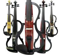 Aliyes Violín eléctrico silencioso hecho a mano 4/4 de tamaño completo profesional estudiante violín para principiante madera sólida kit de cuerda, hombro resto, colofonia-E601