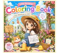 ALIZ Cute Adventures to Color: Coloring Book fo kids, Little Gardener Coloring Book Cute Garden Adventures for Kids Ages 3-8