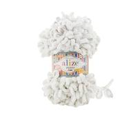 Alize - 3 ovillos de lana suave para bebé, 100 % micropoliéster, 100 g, 14,5 m, diseño de leopardo de las nieves