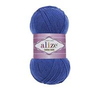 Alize Cotton Gold Yarn 55% algodón 45% acrílico hilo ganchillo mano tejer lote de 2 madejas 200 gr 722 yds