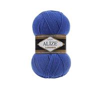 Alize Lanagold 141 Royal Blue 141 - Ovillo de lana (51% acrílico, 49% lana, 100 g, 240 m), color azul