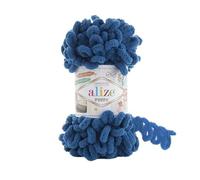 Alize Puffy Baby Big Loop Hilo para Manta 100% Micropoliéster Lana Suave Cada Ovillo 100g 9m - 646 Azul Petróleo