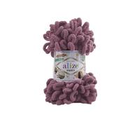Alize Puffy Baby Big Loop Ovillo de Lana para Manta 100% Micropoliéster Lana Suave Cada Ovillo 100g 9m - 28 Rosa