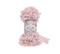 Alize Puffy Baby Big Loop - Ovillo de lana suave 100 % micropoliéster, 100 g, 9 m, 161 polvo