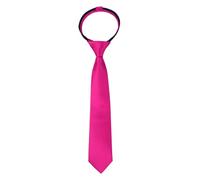Alizeal - Corbata para niños de color liso, ya atada, con cremallera de 6 cm, delgada, Talla única