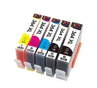 ALIZEO 364XL Cartucho de Tinta Compatible para HP364 XL Photosmart 5520, 5524, 6510, 6520, 7510 B109 B110 B209 B210 C309 C310 C410(5PCS FOR HP 364 XL)