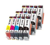 ALIZEO 364XL Cartucho de Tinta Compatible para HP364 XL Photosmart 5520, 5524, 6510, 6520, 7510 B109 B110 B209 B210 C309 C310 C410(15PCS FOR HP 364 XL)