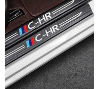 ALJLA 4 Piezas Pegatinas Protective de Umbral de Puerta de Coche para Toyota CH-R, Pegatina para Umbral De Coche, Protección Antiarañazos para Umbrales De Puertas