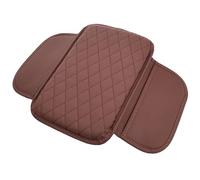 ALJLA Funda para Reposabrazos De Coche para Suzuki Alto 1979-2021 HA, Cubierta De Consola Central, Cuero PU Acolchado De Rombos, Protección Impermeable, Almohadilla Antiarañazos,E-Brown
