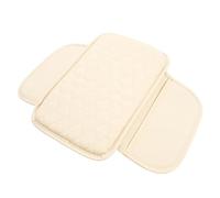ALJLA Funda para Reposabrazos De Coche para Suzuki Alto 1979-2021 HA, Cubierta De Consola Central, Cuero PU Acolchado De Rombos, Protección Impermeable, Almohadilla Antiarañazos,D-Beige
